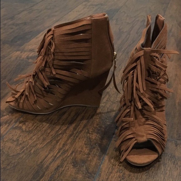 Suede Wedges - Picture 2 of 2